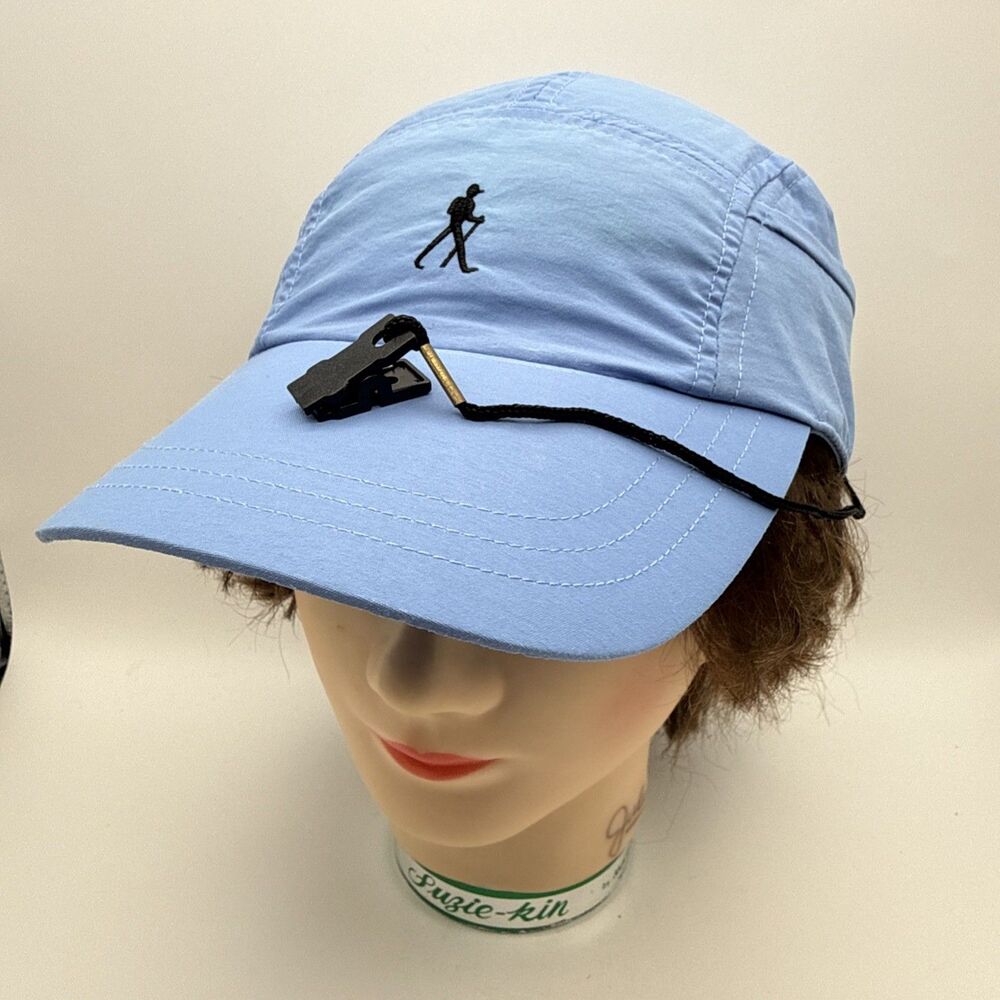 Royal Robbins Outdoor Clothing Blue Hat 5 Panel Nylon Zipper Pocket Strapback
